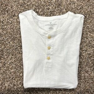 Boys white Henley